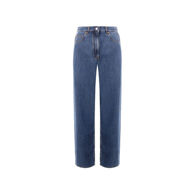Valentino Weit geschnittene Denim-Jeans
