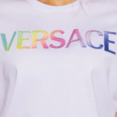 Versace T-Shirt mit Logo aus Baumwolle