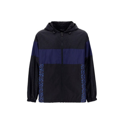 Versace Windbreaker-Jacke mit Kapuze