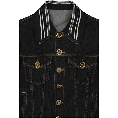 Versace Denim-Jacke mit Medusa-Motiv