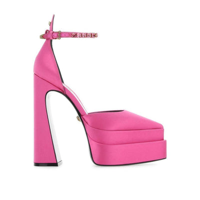 Versace Seidensatin-Pumps