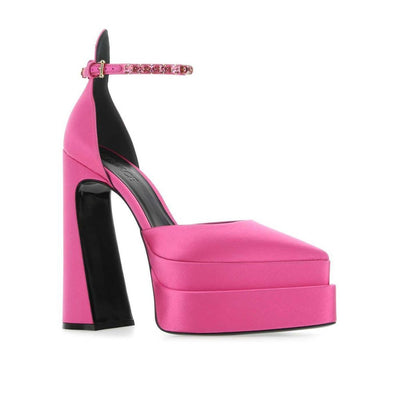 Versace Seidensatin-Pumps