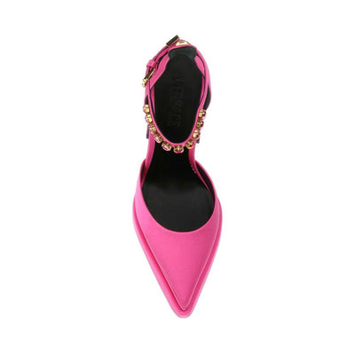 Versace Seidensatin-Pumps