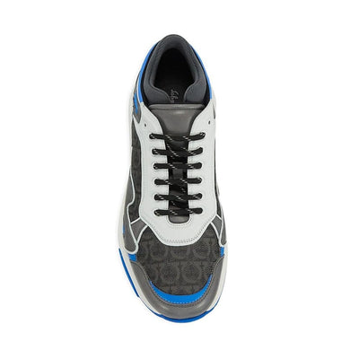 Salvatore Ferragamo Leder-Logo-Sneakers