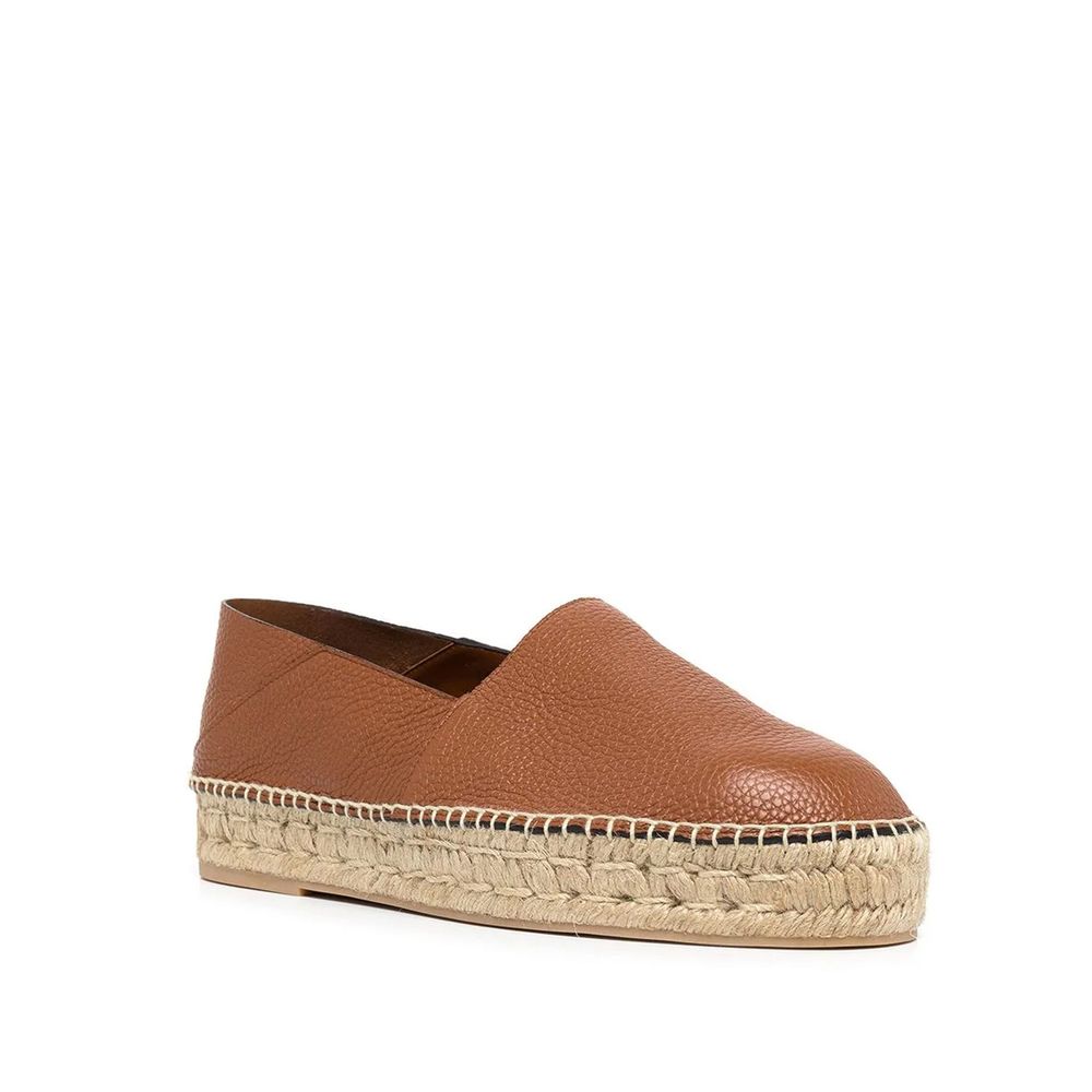 Valentino Garavani Espadrilles aus Leder mit Logo-Plakette
