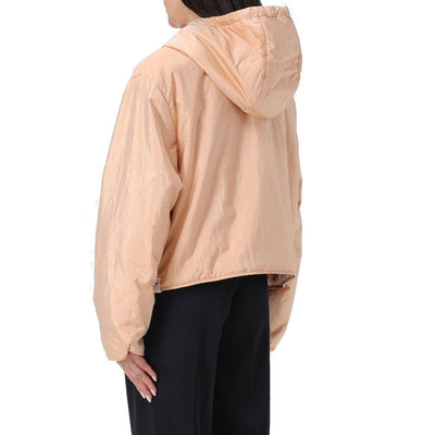 Jil Sander Seidenmischung Zip-Up Jacke mit Kapuze