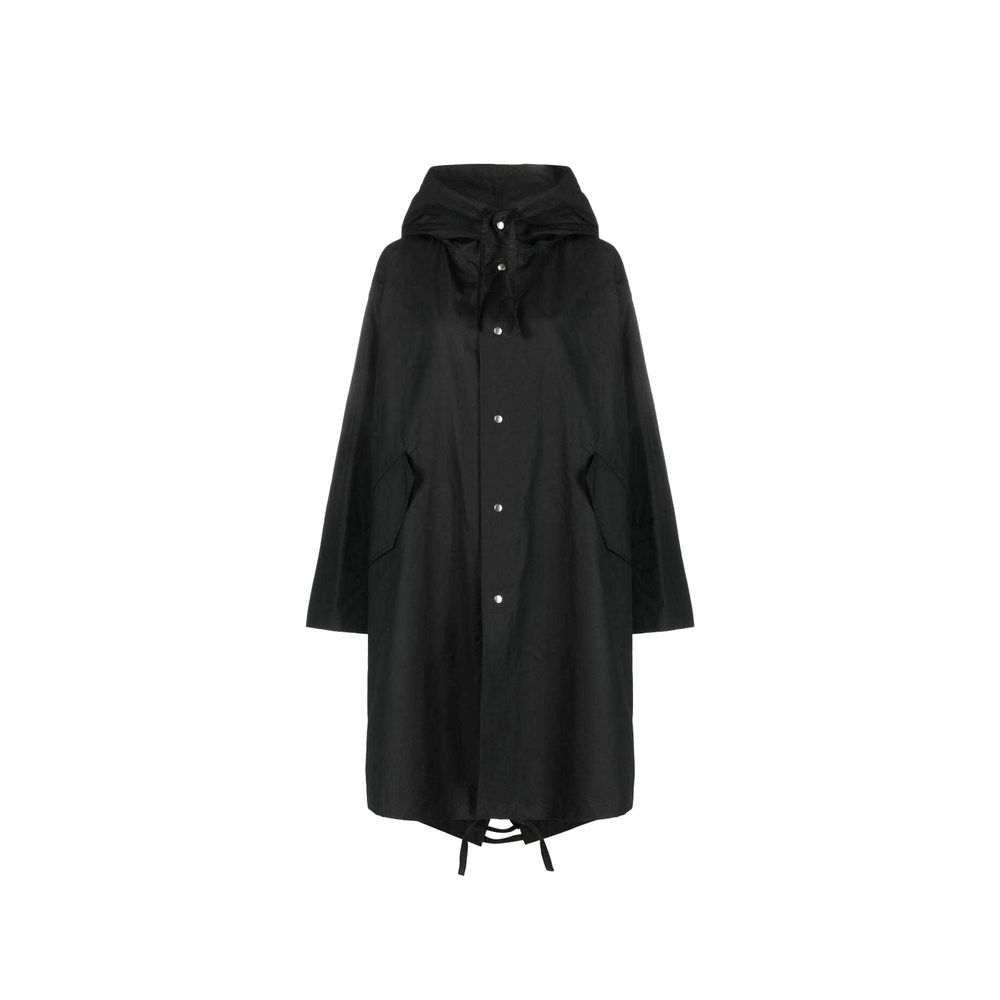 Jil Sander Mittellanger Parka aus Baumwolle mit Kapuze