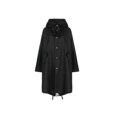 Jil Sander Mittellanger Parka aus Baumwolle mit Kapuze