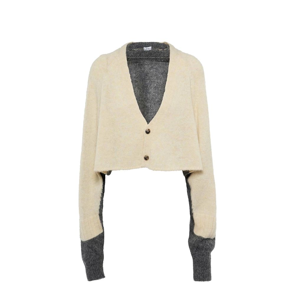 Loewe Gekürzte Strickjacke aus Wolle