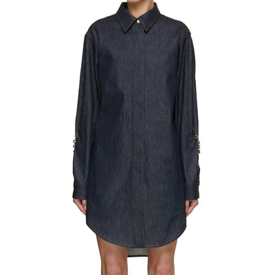 Loewe Denim-Kettenhemd-Kleid