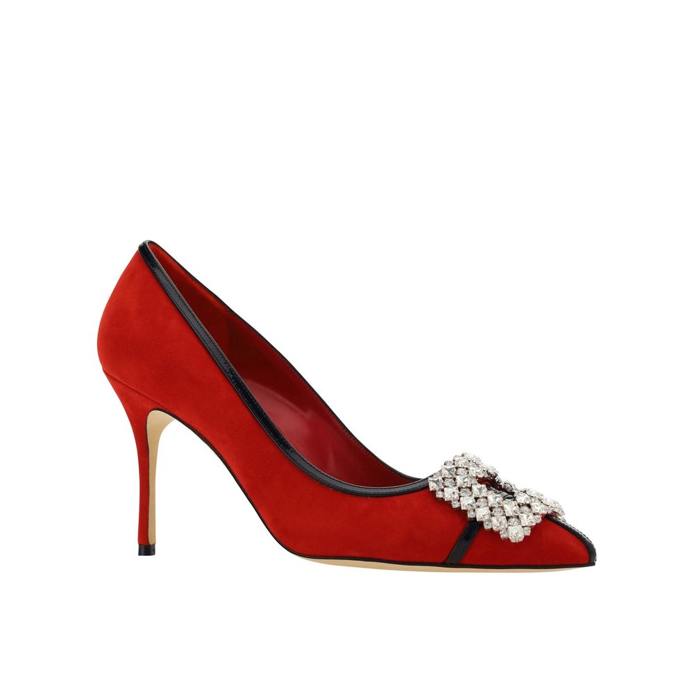 Manolo Blahnik Tuberian 90 Wildleder Pumps
