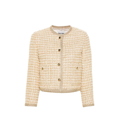 Miu Miu Karo-Lamé-Jacke
