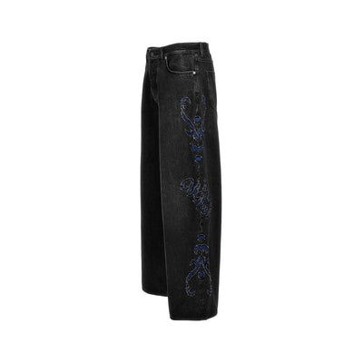 Off-White Schlagjeans aus Denim