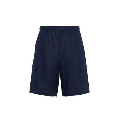 Prada Leinen-Bermuda