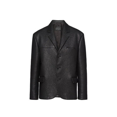 Prada Einreihige Lederjacke