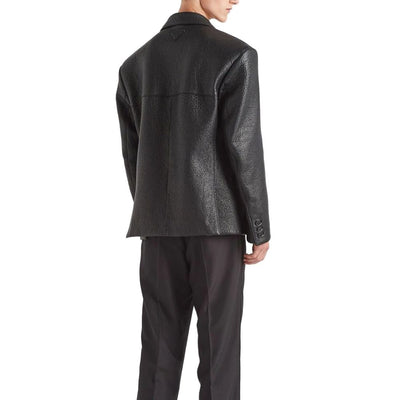 Prada Einreihige Lederjacke