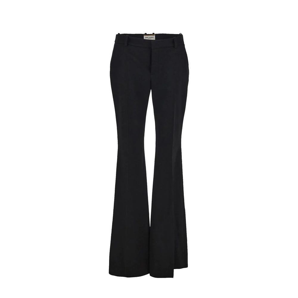 Saint Laurent Ausgestellte Hose aus Wolle