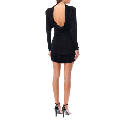 Saint Laurent Minikleid mit Kragenrücken