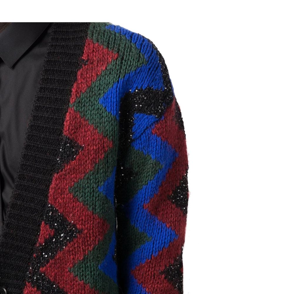 Saint Laurent Pailletten Strickjacke