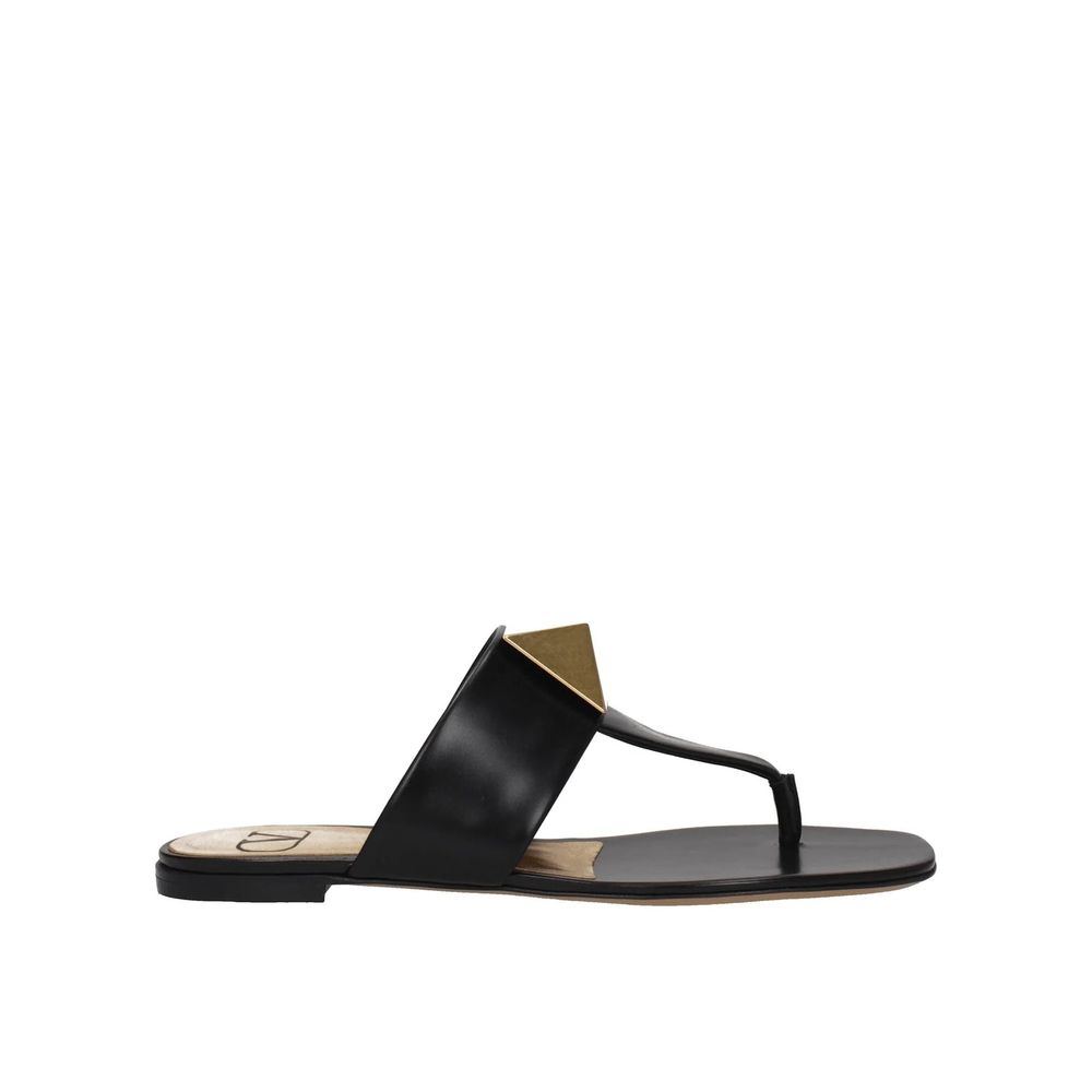 Valentino Garavani One Stud Leder Zehenstegsandalen