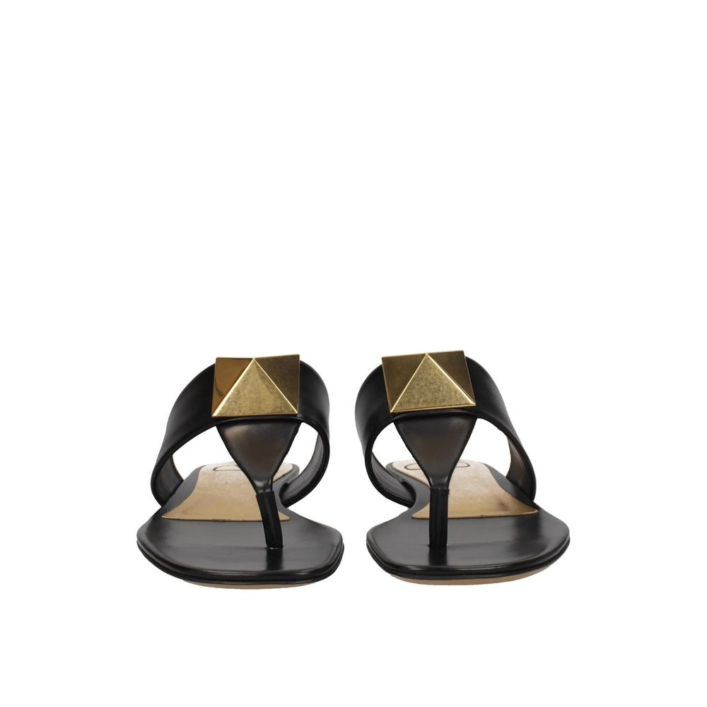 Valentino Garavani One Stud Leder Zehenstegsandalen