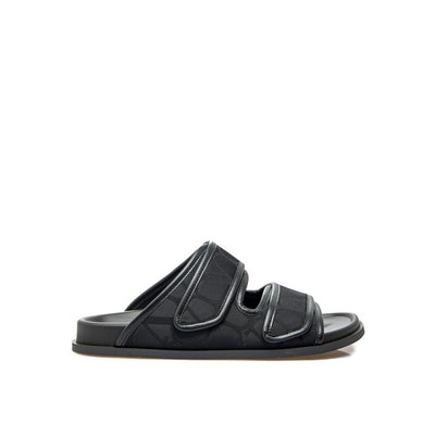 Valentino Garavani Flache Sandalen aus Toile Iconographe