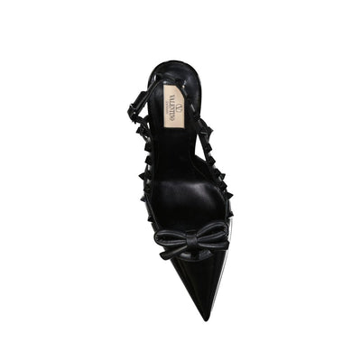 Valentino Garavani Rockstud Leder Slingback Pumps
