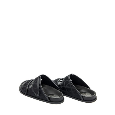 Valentino Garavani Flache Sandalen aus Toile Iconographe