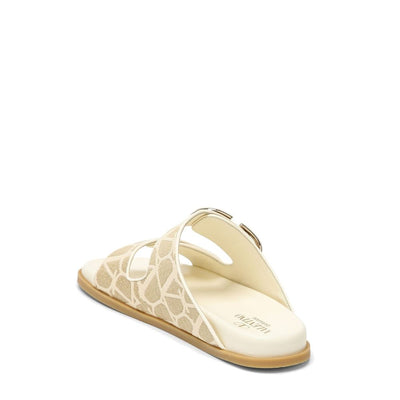 Valentino Garavani Flache Sandalen aus Toile Iconographe