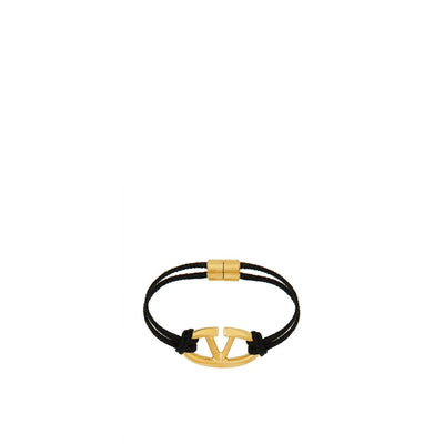 Valentino Garavani V-Logo Baumwollarmband