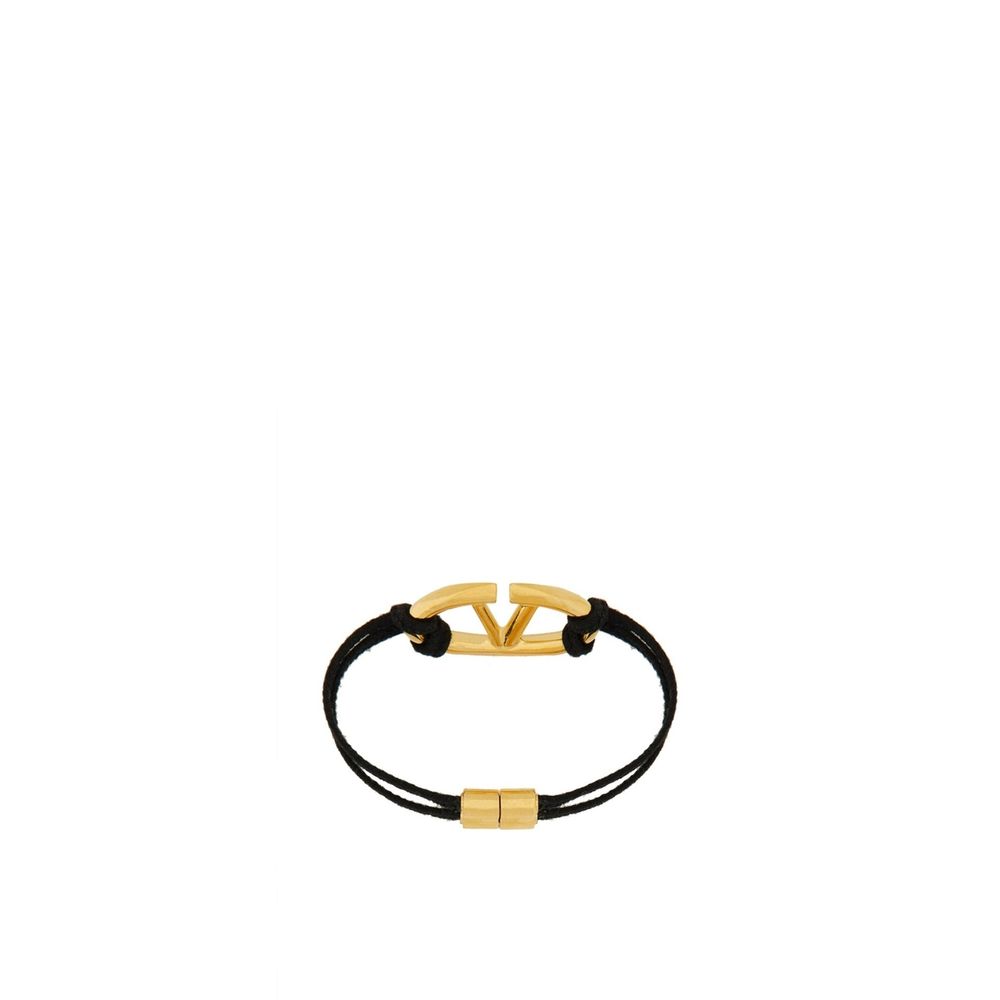 Valentino Garavani V-Logo Baumwollarmband