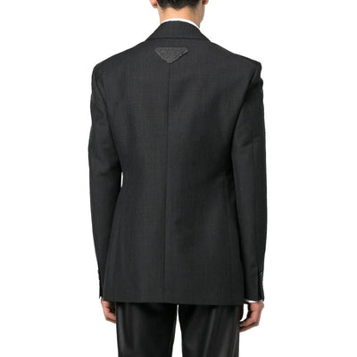 Prada Zweireihige Jacke aus Wolle