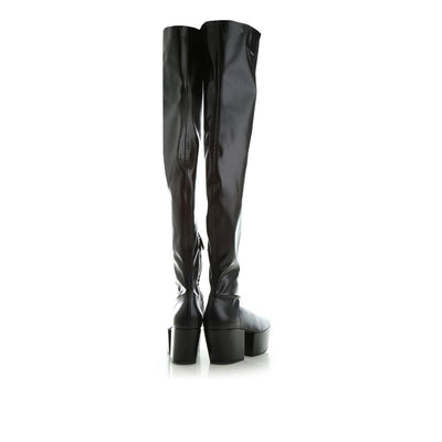 Prada Plateaustiefel aus Leder