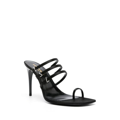 Saint Laurent Jerry 95 Satin-Sandalen
