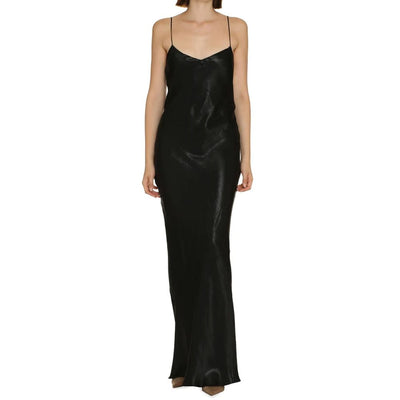 Saint Laurent Langes Kleid aus Satin