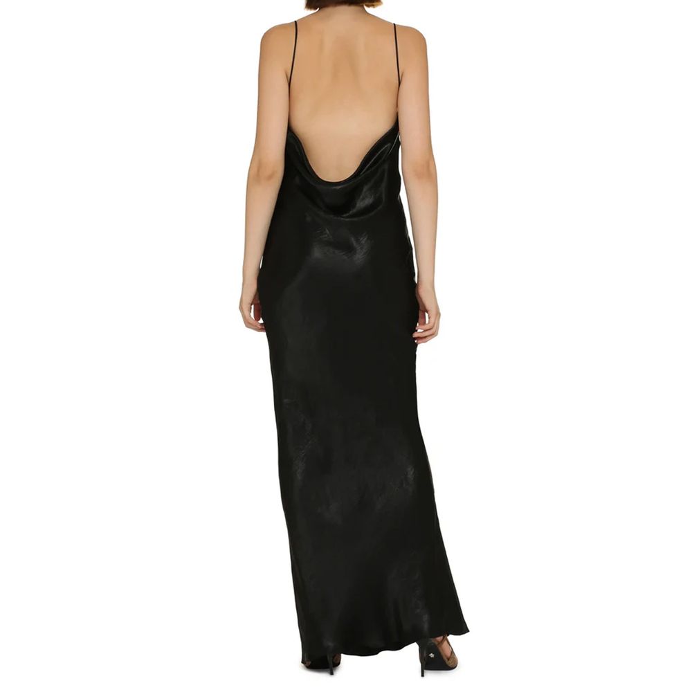 Saint Laurent Langes Kleid aus Satin