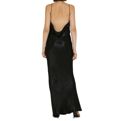 Saint Laurent Langes Kleid aus Satin