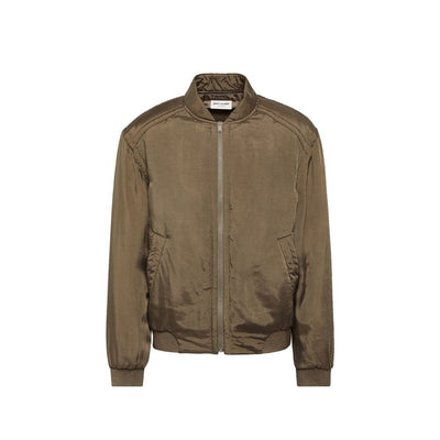 Saint Laurent Teddybär-Bomberjacke aus Twill