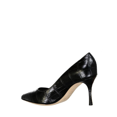 Sergio Rossi Godiva 075 Leder Pumps mit Kroko-Effekt