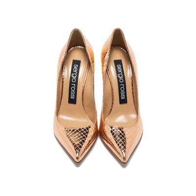 Sergio Rossi Godiva 090 Pumps mit Python-Effekt