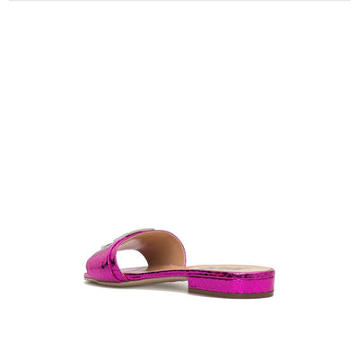 Sergio Rossi Flache Sandalen aus Leder