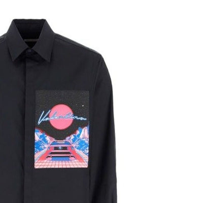 Valentino Logo-Aufnäher Shirt