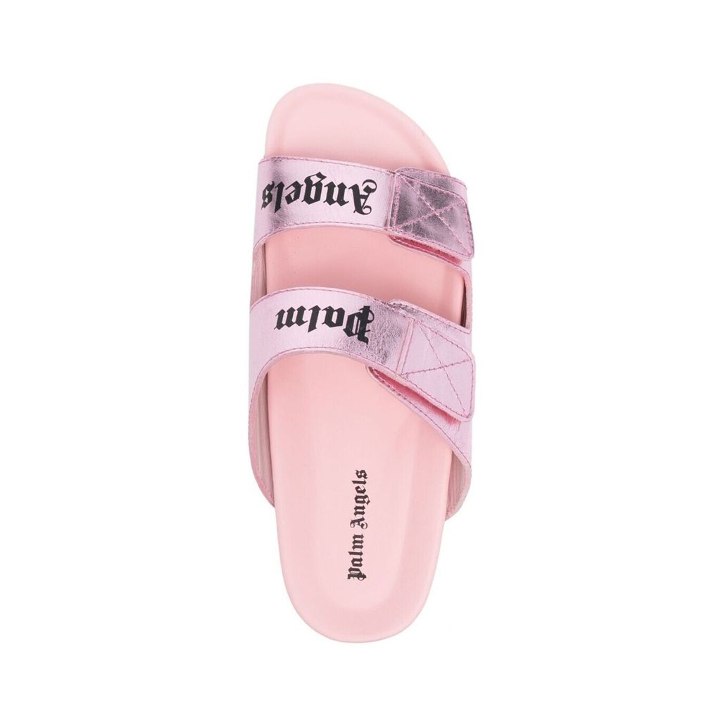 Palm Angels Logo-Sandalen aus Leder