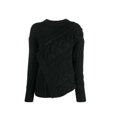 Alexander McQueen Asymmetrischer Pullover aus Wolle