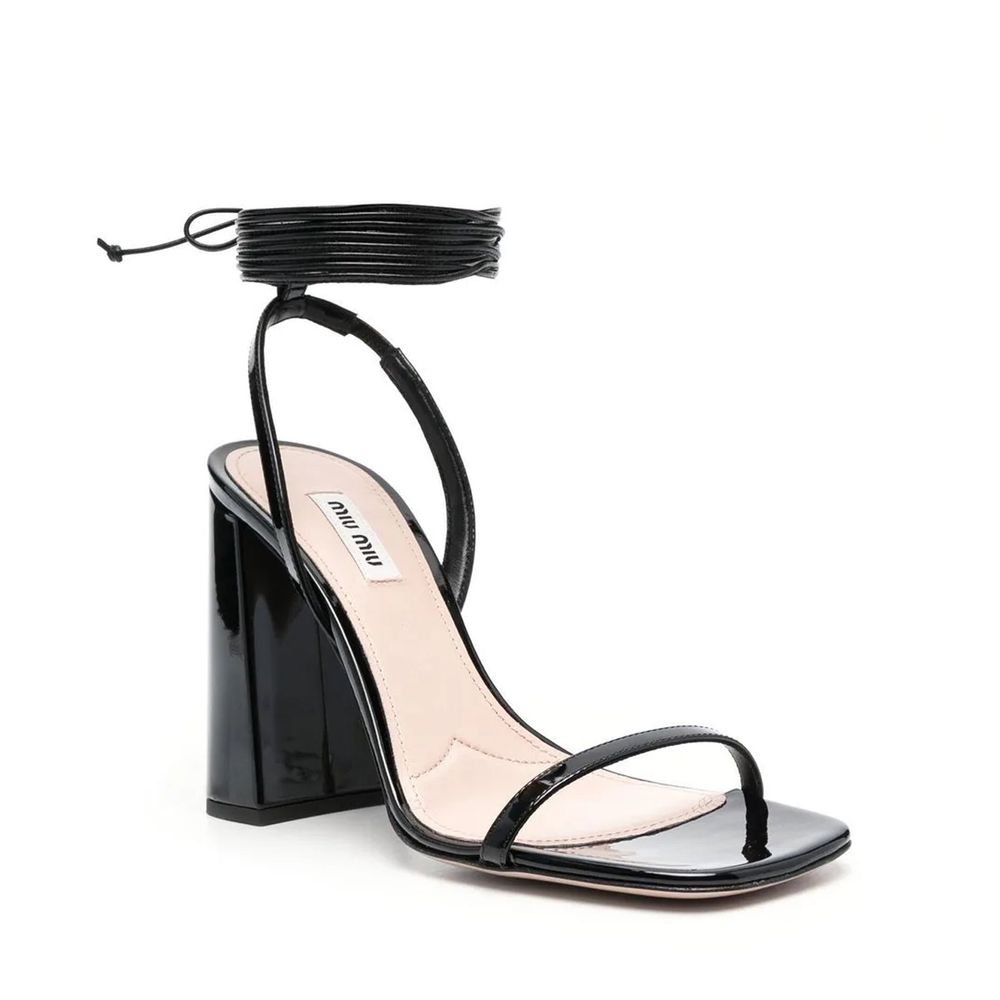 Miu Miu Leder-Sandalen