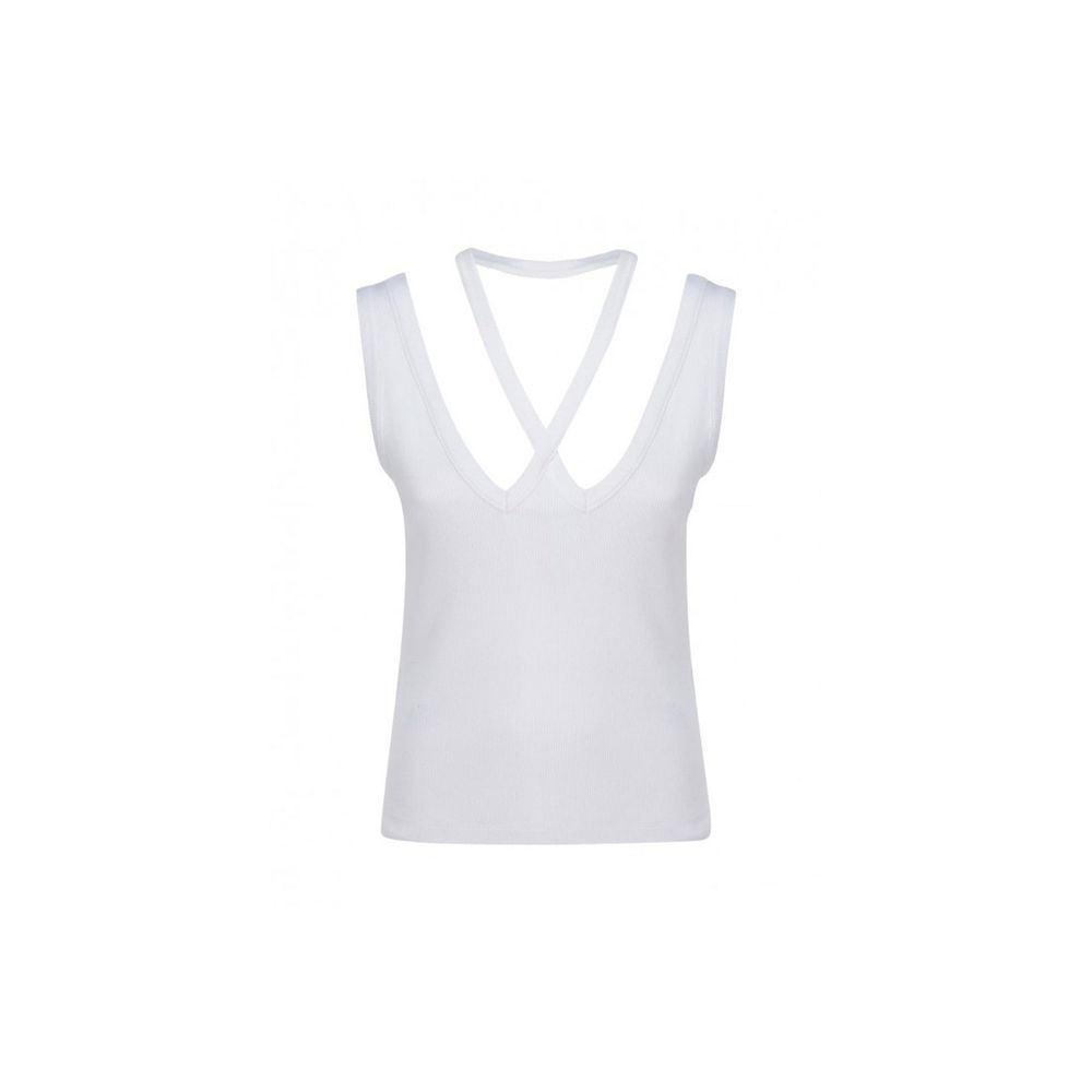 MM6 Maison Margiela Geripptes Baumwoll-Top