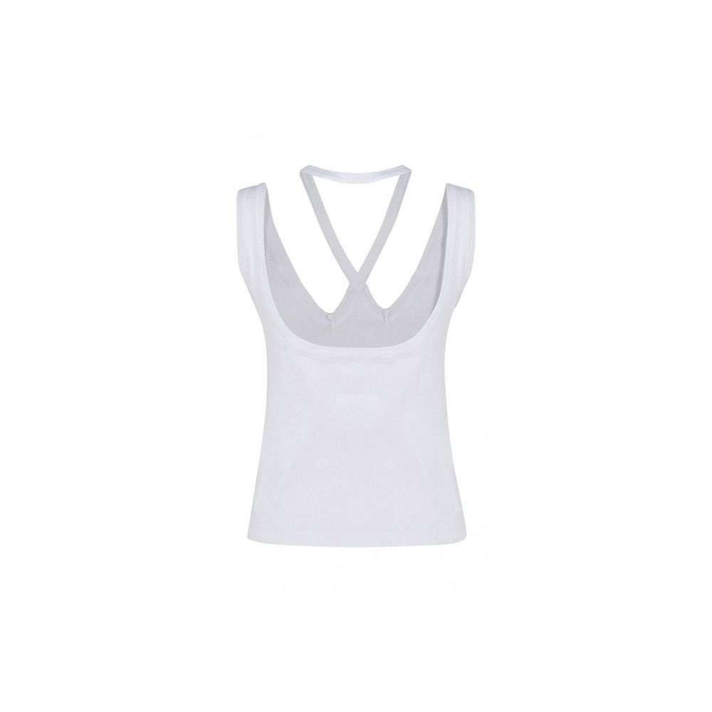 MM6 Maison Margiela Geripptes Baumwoll-Top