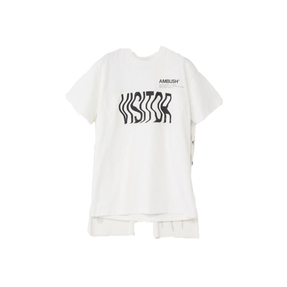 Ambush Weißes T-Shirt mit Umhang