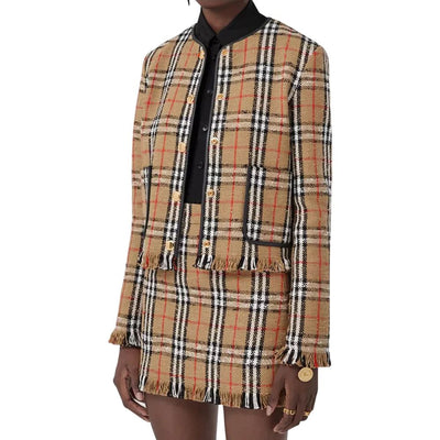 Burberry Vintage Karo-Motiv Jacke