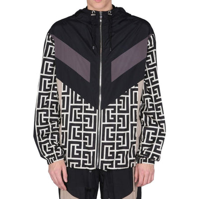 Balmain Nylon Monogramm Jacke